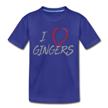Load image into Gallery viewer, I Love Gingers - Toddler Premium T-Shirt - royal blue