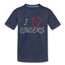 Load image into Gallery viewer, I Love Gingers - Toddler Premium T-Shirt - navy