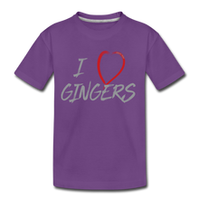 Load image into Gallery viewer, I Love Gingers - Toddler Premium T-Shirt - purple