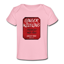 Load image into Gallery viewer, Ginger Wildling - Organic Baby T-Shirt - light pink