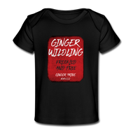 Ginger Wildling - Organic Baby T-Shirt - black