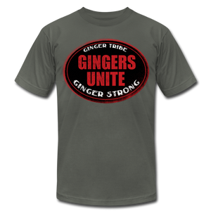 Gingers Unite - Unisex Jersey T-Shirt - asphalt