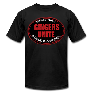 Gingers Unite - Unisex Jersey T-Shirt - black