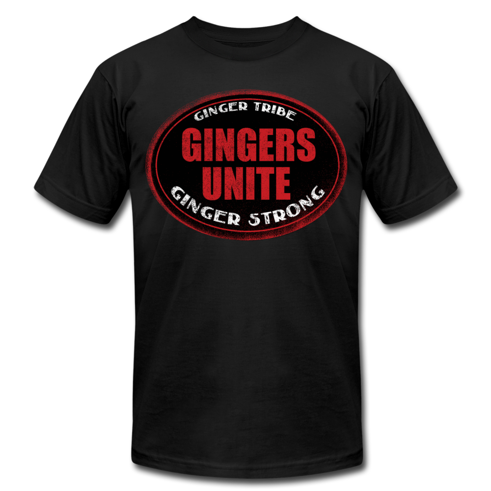 Gingers Unite - Unisex Jersey T-Shirt - black