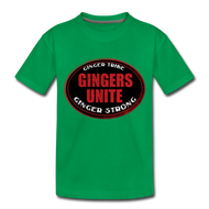 Gingers Unite - Toddler Premium T-Shirt - kelly green