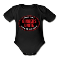 Gingers Unite - Organic Short Sleeve Baby Bodysuit - black