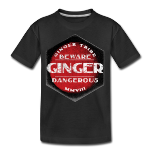 Ginger Dangerous - Red Kids' Premium T-Shirt - black