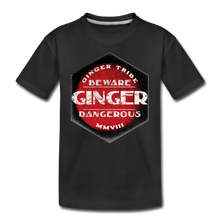 Load image into Gallery viewer, Ginger Dangerous - Toddler Premium T-Shirt - black