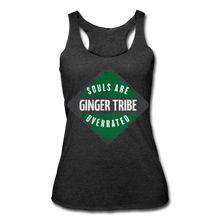 Load image into Gallery viewer, Souls Are Overrated - Green - Women’s Tri-Blend Racerback Tank - heather black