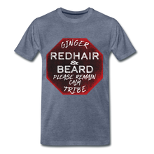 Load image into Gallery viewer, Red Hair and Beard - Premium T-Shirt - heather blue