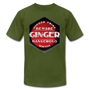 Ginger Dangerous - Red - Unisex Jersey T-Shirt - olive