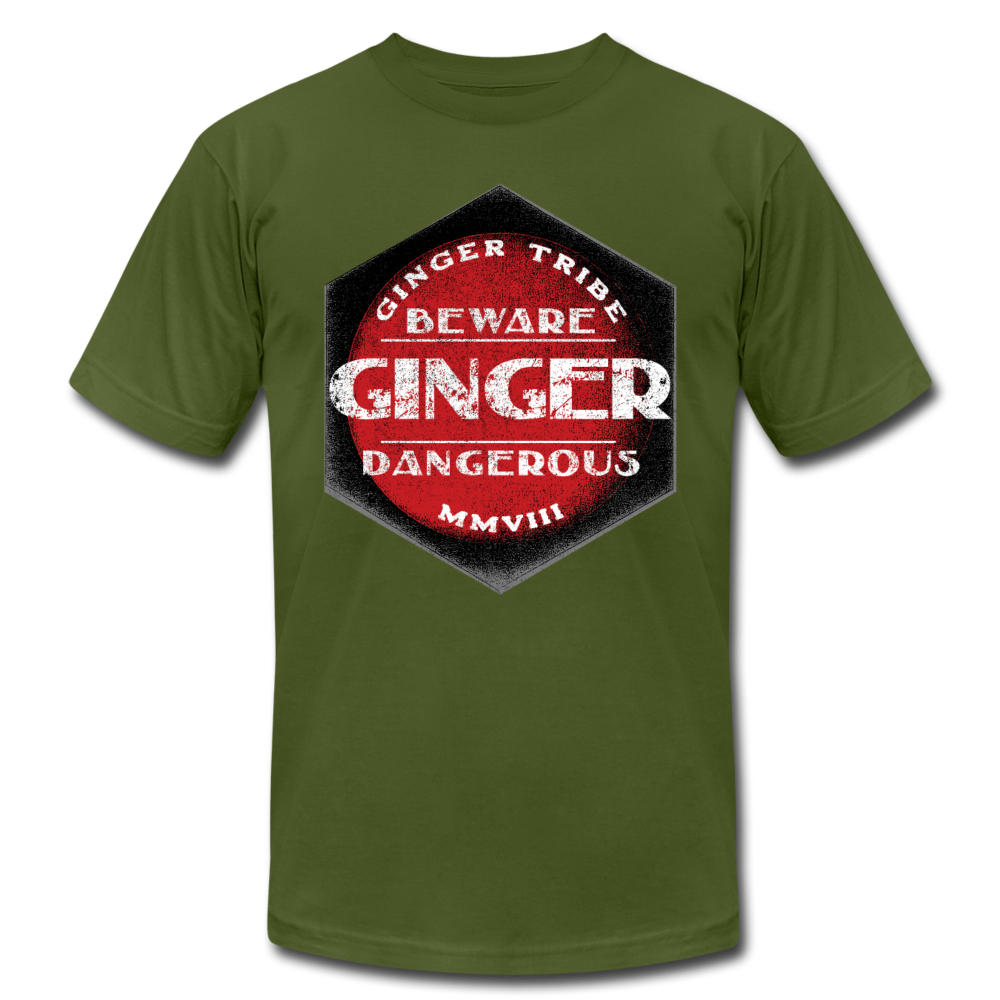 Ginger Dangerous - Red - Unisex Jersey T-Shirt - olive
