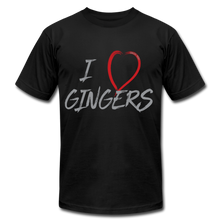 Load image into Gallery viewer, I Love Gingers - Unisex Jersey T-Shirt - black