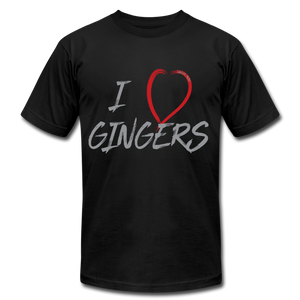 I Love Gingers - Unisex Jersey T-Shirt - black