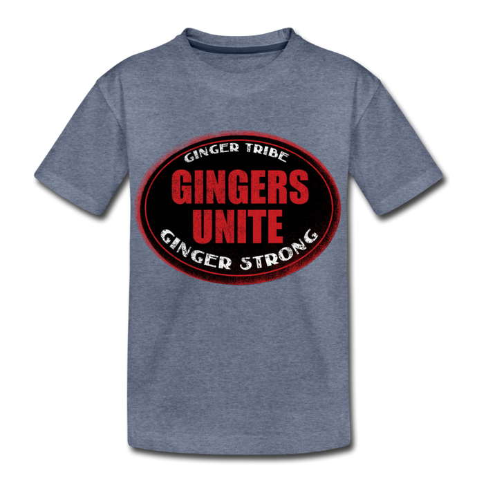 Ginger Unite - Kids' Premium T-Shirt - heather blue