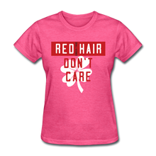 Load image into Gallery viewer, Redhair Don&#39;t Care - Women&#39;s T-Shirt - heather pink