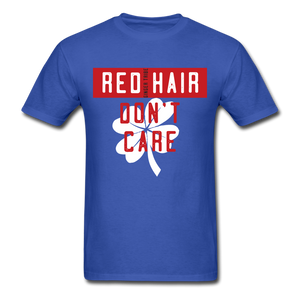 Redhair Don't Care - Unisex Classic T-Shirt - royal blue