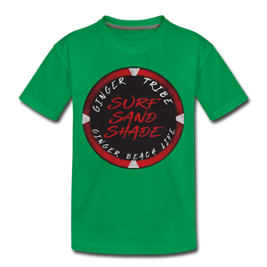 Surf, Sand, Shade - Toddler Premium T-Shirt - kelly green