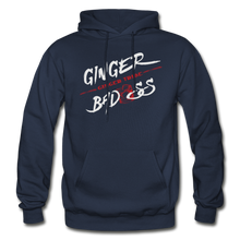 Load image into Gallery viewer, Ginger Bad*ss - Whiskey - Gildan Heavy Blend Adult Hoodie - navy