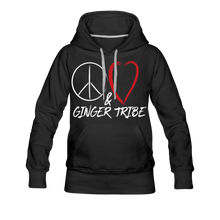 Load image into Gallery viewer, Peace, Love, and Ginger Tribe Women’s Premium Hoodie - black