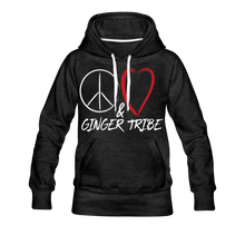 Load image into Gallery viewer, Peace, Love, and Ginger Tribe Women’s Premium Hoodie - charcoal gray