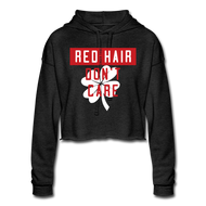 Redhair Don't Care - Women's Cropped Hoodie - deep heather
