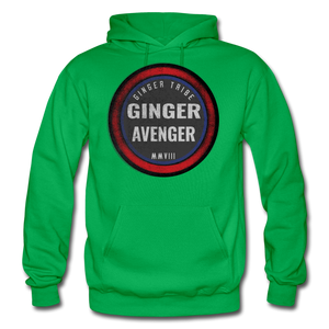 Ginger Avenger - Gildan Heavy Blend Adult Hoodie - kelly green