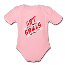 Load image into Gallery viewer, Got Souls - Organic Short Sleeve Baby Bodysuit - light pink