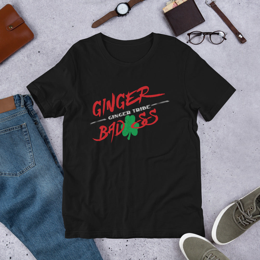 Shamrock - Ginger Bad*ss - Short-Sleeve Unisex T-Shirt
